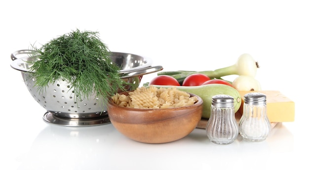 Rozłożone składniki na stole